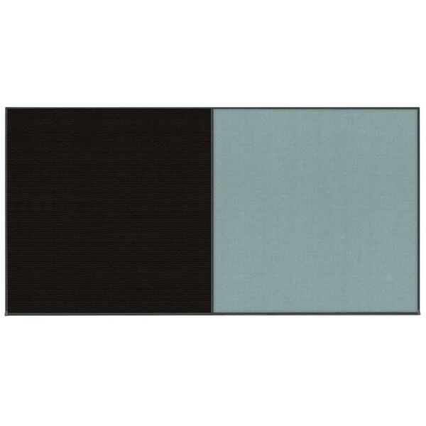 Enclosed Corkboard, 1 Door, 60"x36", 4" Fra, UV3410-SATIN-COBACC